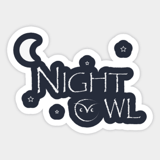 night owl Sticker